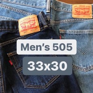 Men’s Levi’s 505 33x30 (both pair)